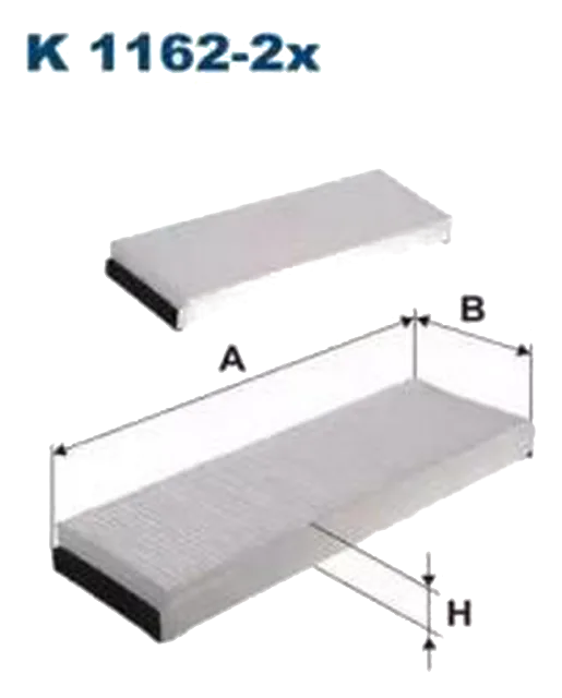 Салонный фильтр Filtron K1162-2x